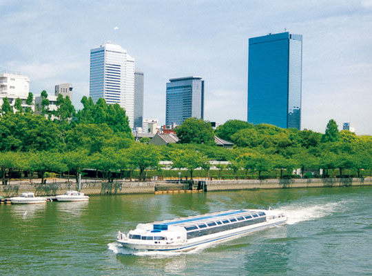 오사카 수상버스 아쿠아 라이너